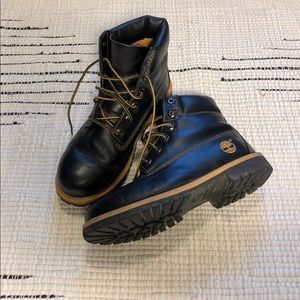 Vintage timberland boots black 7.5